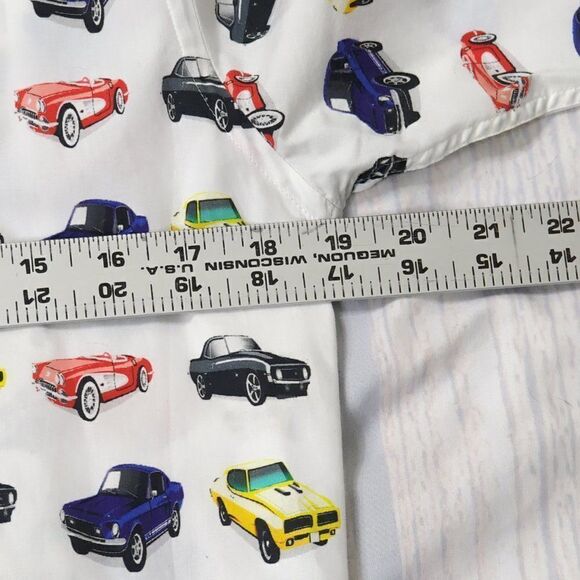 Coton Doux Classic Cars Long Sleeve Shirt, Mens 38x15 - Picture 8 of 9